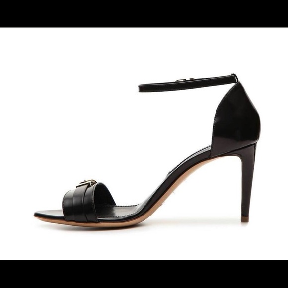Ralph Lauren Collection Buckle Leather Black Sandal, Sizes US 6, 7.5, NWT $695 - Picture 2 of 5